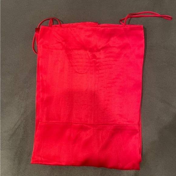 Reformation Frankie Silk Dress in Tango *NWT* - Picture 4 of 6